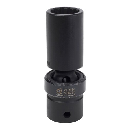 Sunex 1/2 in Dr 20Mm 12Pt Mc Dp Ul Soc 220MZUD
