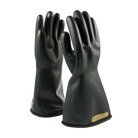 Pip Electrical-Insulating Gloves, 500V AC, 750V DC, Rubber, Black, Size 10 150-00-14/10