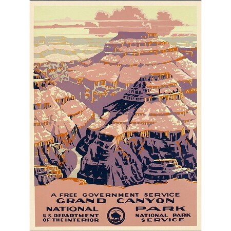 Homeroots 18" X 24" Grand Canyon C1938 Vintage Travel Poster Wall Art 394288