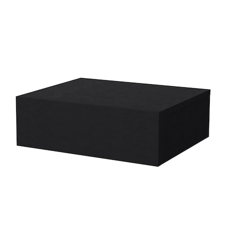 Homeroots 5" Black Wood One Drawer Floating Nightstand 546185