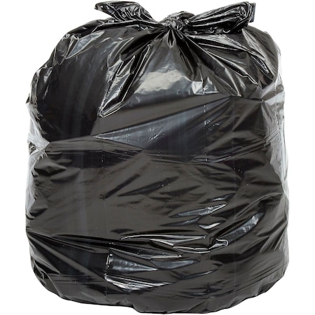 Global Industrial Medium Duty Trash Bags, 7-10 Gal, 0.35 Mil, Black, 1000PK 732317