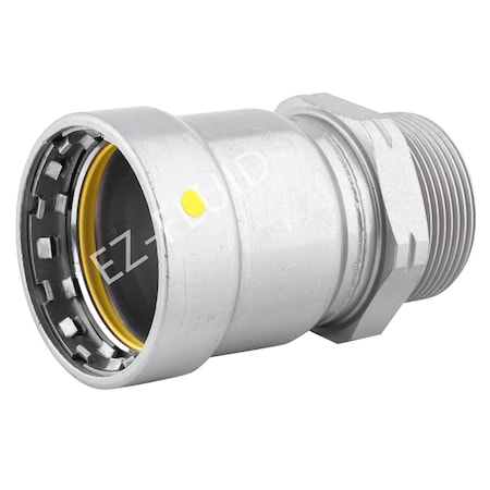 Ez-Fluid 1-1/2 X 1-1/2 Press X MPT PRESS MALE ADAPTER HNBR Carbon Steel Mega Press G Type EZPGM92