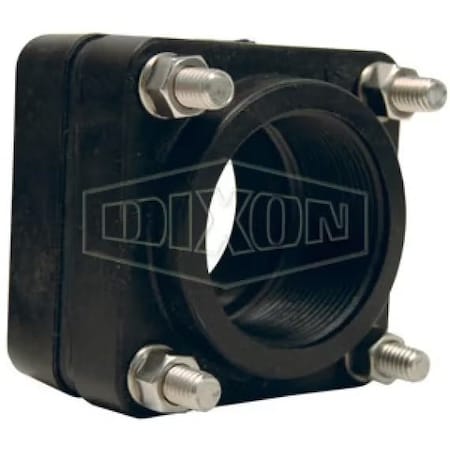 Dixon Bolted Fitting, 1-1/2 in Nominal, FNPT End Style, Polypropylene, Domestic 60513