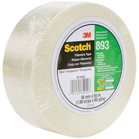3M 1in x 60 yds. (6 Pack) 9485PC Adhesive Transfer Tape Hand Rolls, 6PK T96594856PK