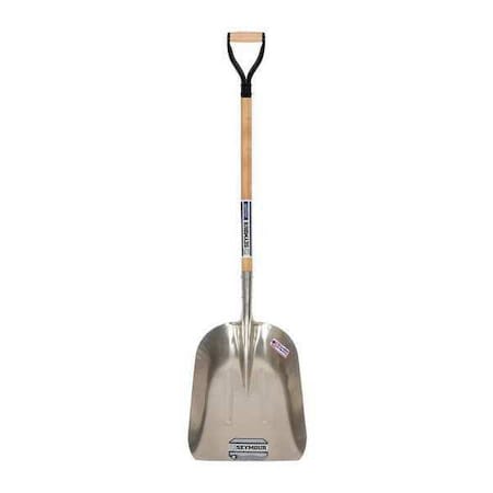 Seymour Midwest Grain Scoop, #14 Blade, Aluminum Blade, 29 in L Natural Hardwood Handle 49270