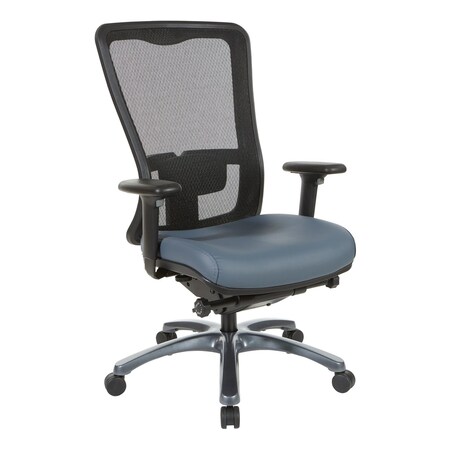 Office Star Products ProGrid High Back Chair, Blue 97720-R105