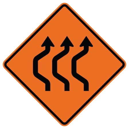 Sign Solutions Usa Traffic Sign, 24 in Width, Aluminum Sign, Diamond DUS12WZO2424W24-1bL