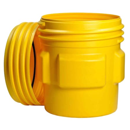 Brady 20 Gallon Spill Drum Polyethylene Yellow 89151