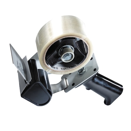 3M Handheld Tape Dispenser, 2 in Max. Tape Width, 3 in Tape Core Dia., Pistol, Metal, Plastic, Black HB903