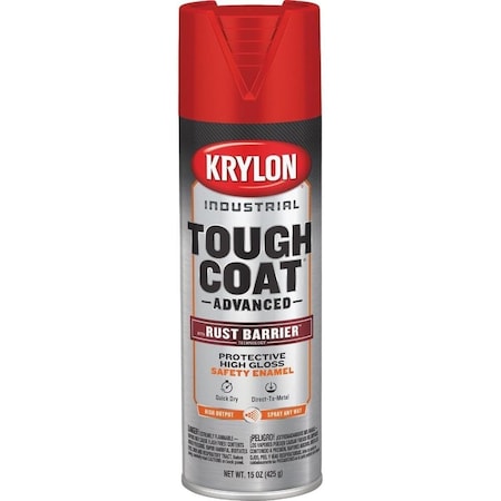 Krylon Industrial Rust Tough Acrylic Enamel Safety Red OSHA R00639