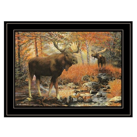 Homeroots Call of the Wild 3 Black Framed Print Wall Art 406846