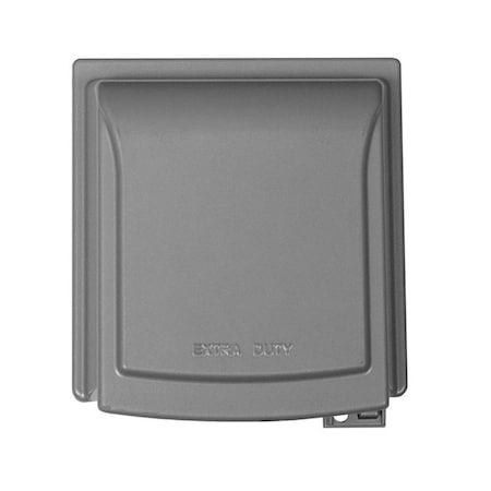 Sigma Engineered Solutions Weatherproof Cover, Switch Box Type, 2 Gang, Metal Die-Cast, GFCI Duplex Receptacle Cover Type 14433M