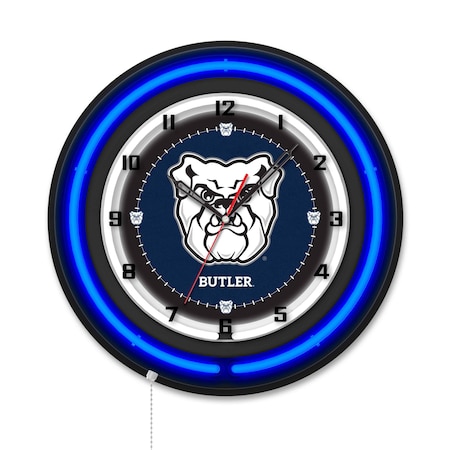 Holland Bar Stool Butler University 19 Double Neon Wall Clock Clk19BK