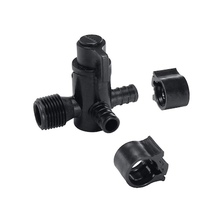 Flair-It Bypass Valve, 1/2 x 1/2 x 1/2 in Connection, PEX x MPT x PEX, 100 psi Pressure, Polysulfone Body 30912