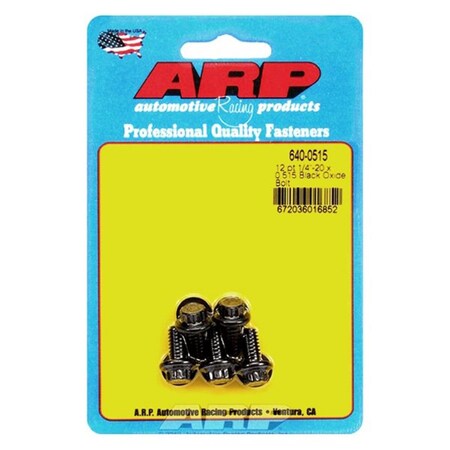 Arp 640-0515 0.25-20 x 0.51 in. 12 Point Bolt Kit - Set of 5, 5PK ARP640-0515