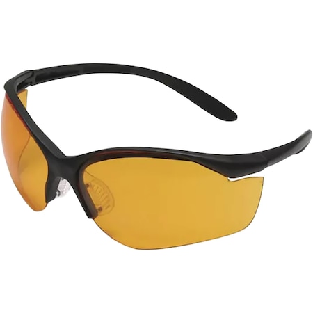 Honeywell Howard Leight Vapor II black frame with orange lens tint and anti-fog coating Retail R-01537