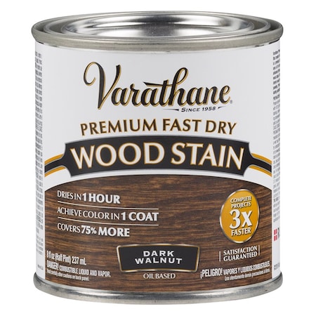 Rust-Oleum 1/2 Pt Dark Walnut Varathane Premium Fast Dry Wood Stain 262025