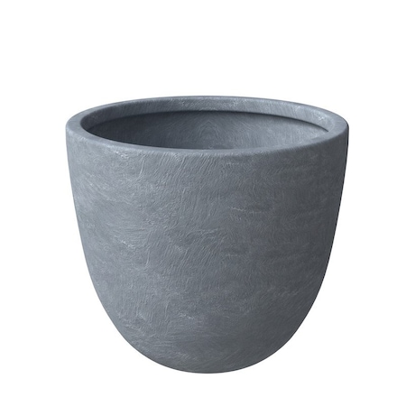 Leisuremod Dahlia Tapered Round Fiberstone & MgO Clay Planter with Cover, Weather-Resistant DP11AC