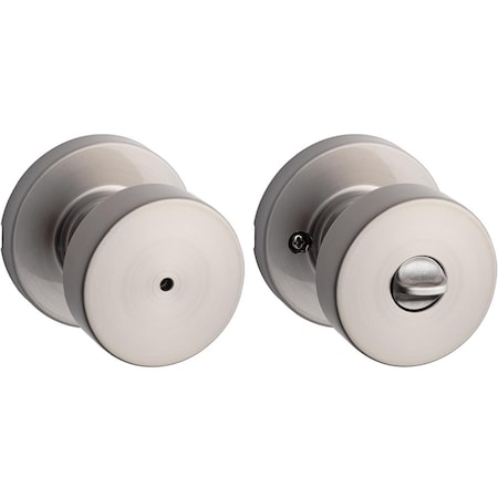 Kwikset Signature Series Pismo Satin Nickel Privacy Knob Right or Left Handed 97300-931