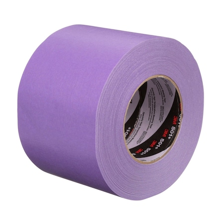 3M Painter's Tape, 100 mm W x 60 yd L, 7.3 mil Thick, Purple, Rubber Adhesive, 8 PK 501+