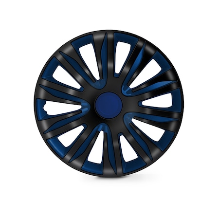 Altertrim 15 in Univ Hubcaps for steel whls, Snap-On, Blk & Blue Lacq), 4PK CHB-5083-BBB-15