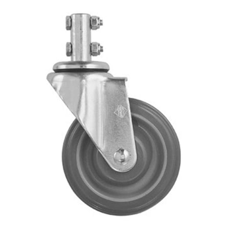 Convenience Concepts 4 in. Mega Caster, Gray with Brake HI1137919