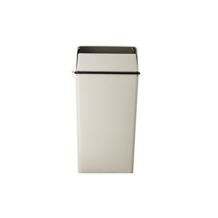 Witt Industries 36 gal Round Confidential Document Receptacle, Almond, Metal 008LAL