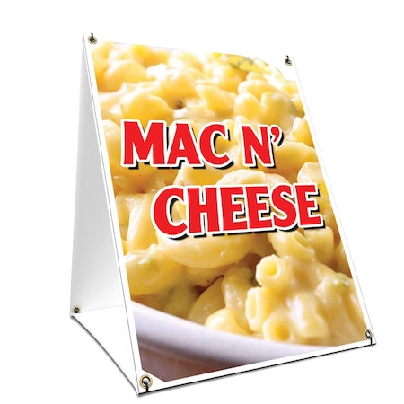 Signmission Mac N' Cheese, 24 Inch x 18 Inch A-frame Yard Sign SBC-1824-Mac N' Cheese
