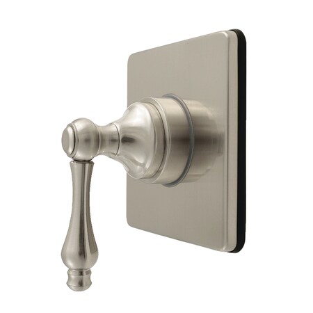 Kingston Brass Single-Handle Six-Way Diverter Valve with Square Trim Kit, Brushed Nickel KS4048AL