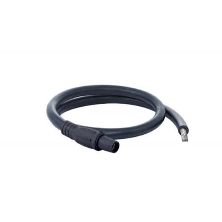 Power Assemblies Type W Pigtail 400A 4/0 AWG Series 16 Female Camlock to Tinned 6 ft, Black 40TW16006FTE