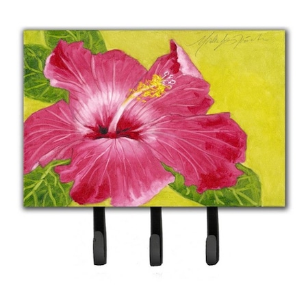 Carolines Treasures Hot Pink Hibiscus by Malenda Trick Leash or Key Holder TMTR0317TH68