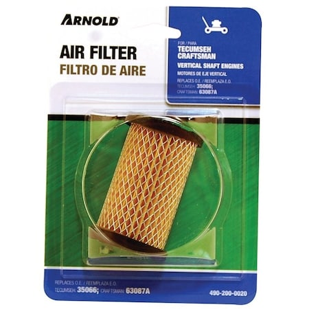 Arnold Replacement Air Filter, Paper Filter Media 490-200-0020/TAF1