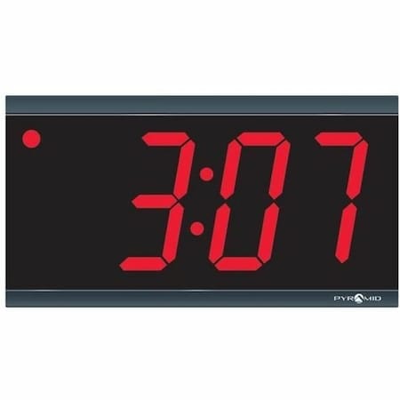 Zoro Select 11-1/2" Digital Wall Clock, Black DIG-4B