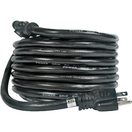 Camco Usa Extension Cord, 30 ft L, Black Jacket 55142