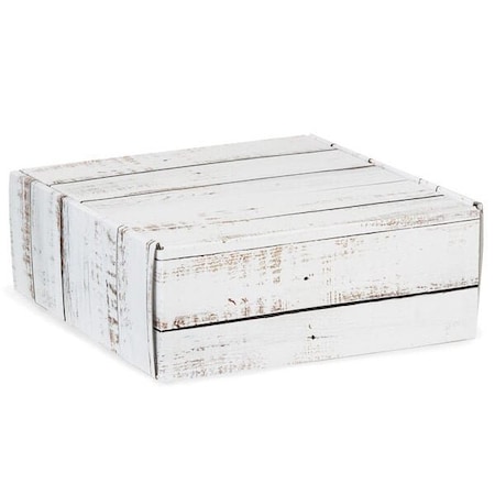 Nashville Wraps Distressed Wood Gourmet Shipping Box, 8x8x3, 6PK 51DW