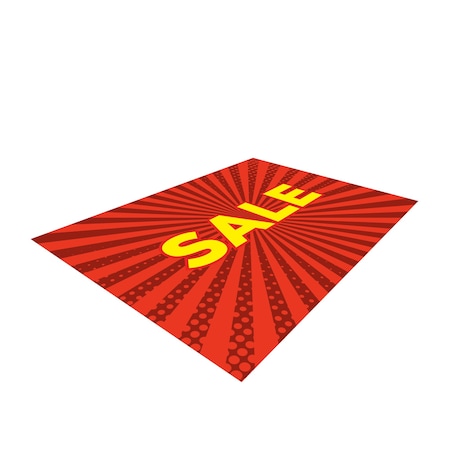 Showdown Displays 24 In X 18 In Superstrong Angle Iron Frame Graphic - Sale Red Burst 908041-005