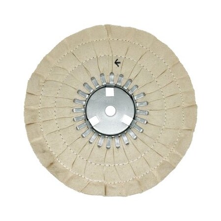 Renegade Products Usa 10" Mid-Range Airway Buffing Wheels, 16-Ply, Removable Center Plate, Double-Stitch FAW10X3X5/8N2-16PCOT-TWL-2RS