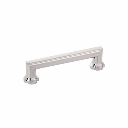 Schaub 4in Center to Center Empire Cabinet Pull Brushed Nickel Finish 877-BN