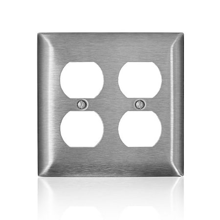 Leviton Wall Plate, Toggle, Stainless Steel SS82-40