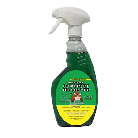 Super Quick Concrete Dissolver Mortar & Concrete Dissolver-Fast-Acting, Biodegradable, Acid-Free, Non-Corrosive-22oz. (12 PK), 12PK 805816