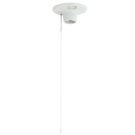 Leviton White Porcelain Incandescent 1-Piece Lampholder 001-49816-00C