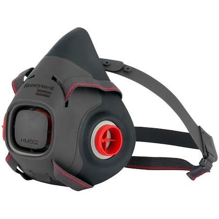 Honeywell North Half Mask Respirator, HM500, Threaded, Size, S 0 Cartridges Included HM502TS