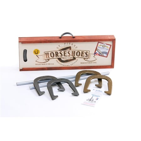 St Pierre American Presidential Horseshoe Outfit in Wood Box ST475627