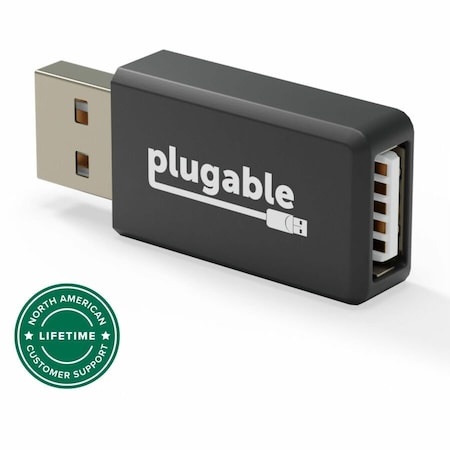 Plugable Technologies PLUGABLE USB DATA BLOCKER, PROTECT AGAINST JUICE JACKING, UNIVERSAL FAST 1A CHAR USB-MC1