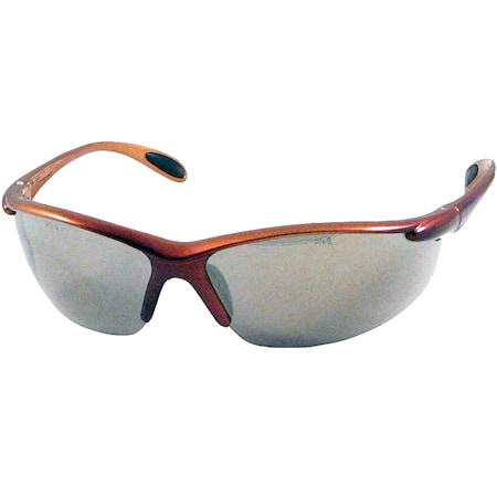 Catalina Brown Metallic frame w/paddle temples, indoor/outdoor, ANSI/CSA 12E92605