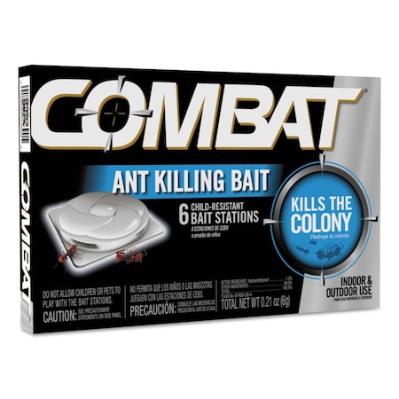 Combat Ant Killing System, Child-Resistant, Kills Queen and Colony, 6PK DIA45901