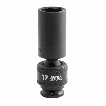 Sunex 3/8 in Drive 17Mm Deep Universal Impact Socket 317UMD