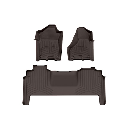 Weathertech Cocoa, Front and Rear FloorLiner HP 471545-1-3IM