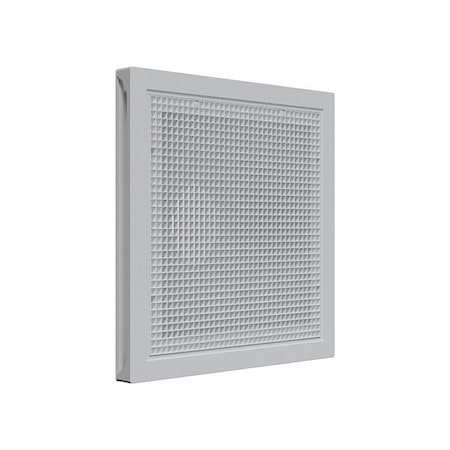 American Louver Eggcrate Grille, White, Plastic STR-ERFG-10W-FR