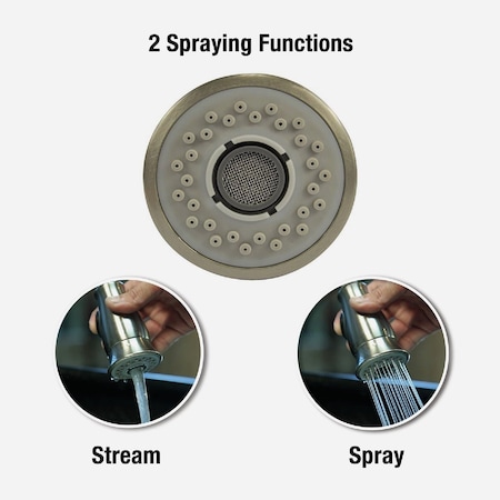 Danco Smart Spray 1.5 GPM Chrome Kitchen Faucet Replacement Pull Down Spray Head 10723